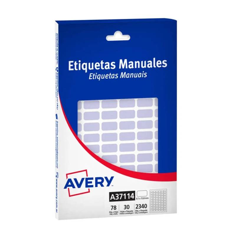 Etiquetas Avery A6 37114 Pastel Lila X 30 Hjs