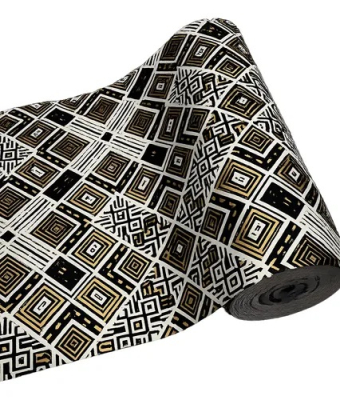 Bobina De Papel Muresco 35 X 150Mts 36273 Azteca Oro/Neg