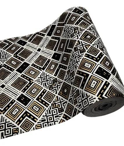 Bobina De Papel Muresco 35 X 150Mts 36273 Azteca Oro/Neg