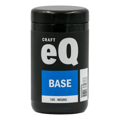 Base Acrilica 100 Eq Pote 400 Cc Negro