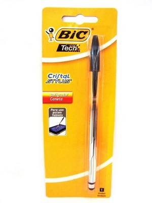 Boligrafo Bic Cristal Stylus Negro En Blister