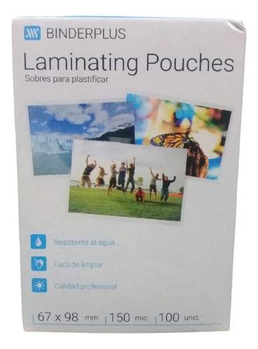 Plastificado En Caliente P/Carnet 67X99Mm Caja X 100 Un