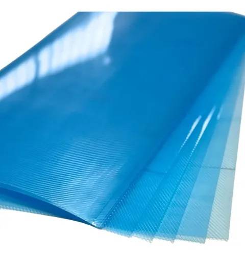 Tapa P/Encuadernación Pvc Oficio Trasluc Azul Paq X 50 Unid