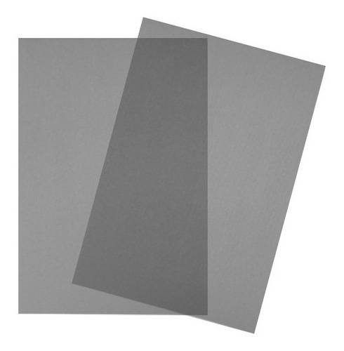 Tapa P/Encuadernación Pvc Oficio Trasluc Humo Paq X 50 Unid