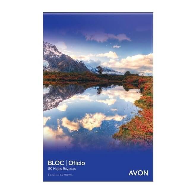 Block Avon Oficio X 80 Hjs Rayado