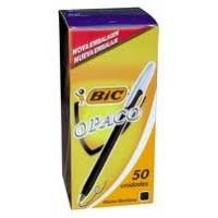 Boligrafo Bic Opaco 1.0 Negro Caja X 50 Un