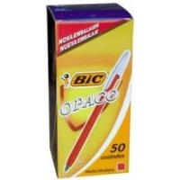 Boligrafo Bic Opaco 1.0 Rojo Caja X 50 Un