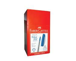 Boligrafo Faber Trilux 1Mm Azul Caja X 50 Un