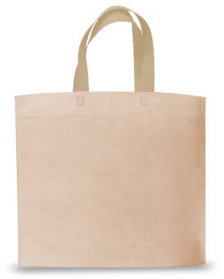 Bolsa De Friselina C/Manija Color Beige 45X40X10