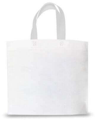 Bolsa De Friselina C/Manija Color Blanco 45X40X10