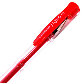 Boligrafo Uniball Signo 100 Tinta Gel Rojo