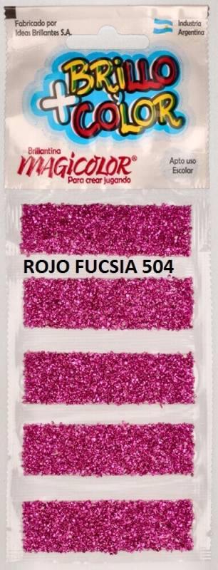 Brillantina Magicolor Tira X 5 Fucsia