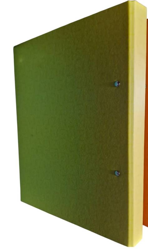 Carpeta 2Ø20Mm Gadri A4 C/Portablock Amarillo