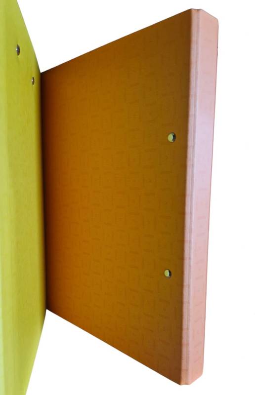 Carpeta 2Ø20Mm Gadri A4 C/Portablock Naranja