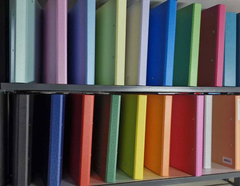 Carpeta 2Ø20Mm Gadri A4 C/Portablock Verde Manzana