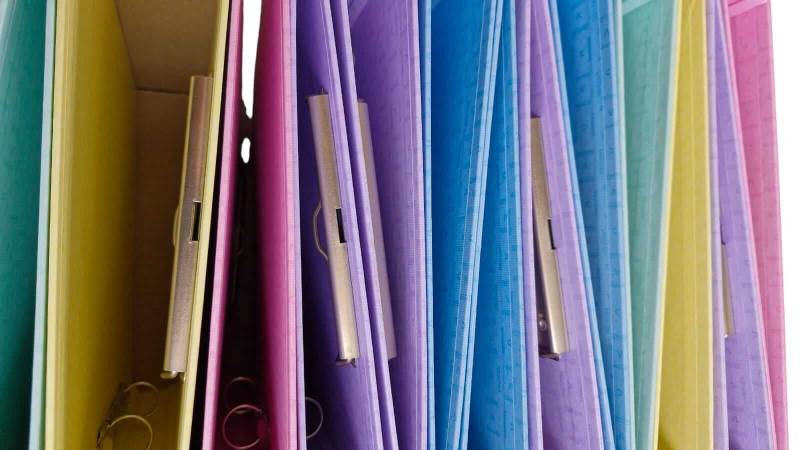 Carpeta 2Ø20Mm Gadri A4 C/Portablock Pastel Lila