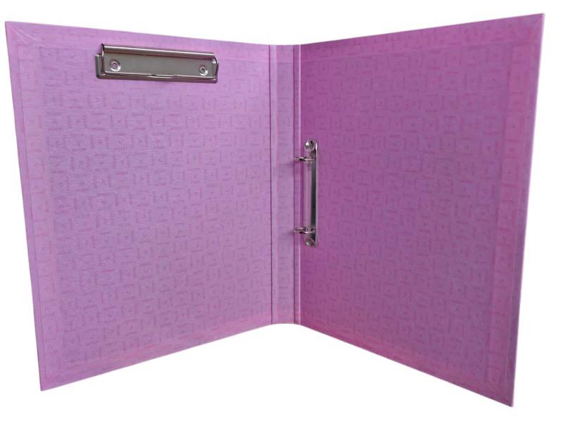 Carpeta 2Ø20Mm Gadri A4 C/Portablock Pastel Rosa
