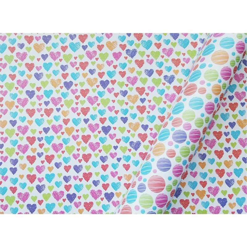 Cartulina Divertida Circulos/Corazones Paq X 10 U