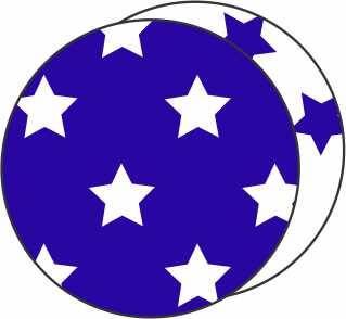 Cartulina Divertida Estrella Azul/blanco Paq X 10 U