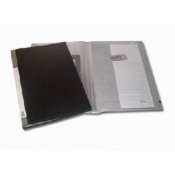 Carpeta A4 C/Folios X 40 T/Plast Lama Fm40 Negro/Azul