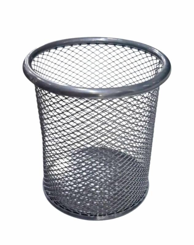 Portalapices Values Metal Calado Redondo Plata