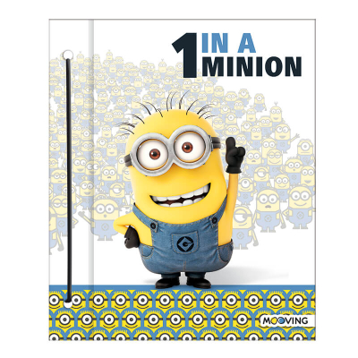 Carpeta C/Cordon N°3 Mooving Minions Cartoné 3159