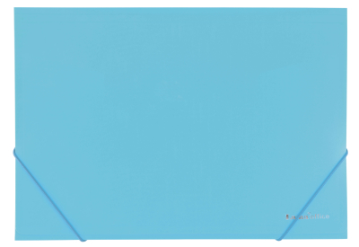 Carpeta 3 Solapas C/Elast 35X50 Plast  Lama Color Pastel Celeste