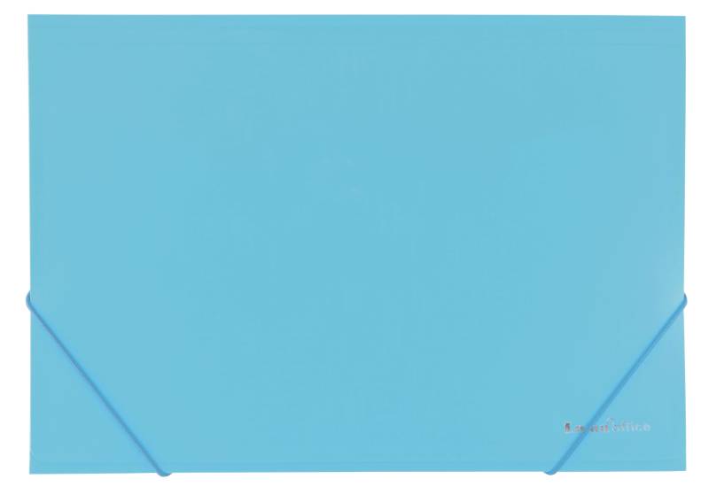 Carpeta 3 Solapas C/Elast 35X50 Plast  Lama Color Pastel Celeste