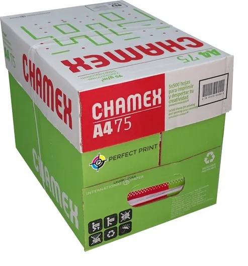 Papel Chamex 75 Gr A4 210X297 X 500 Hj Caja X 5 Unid