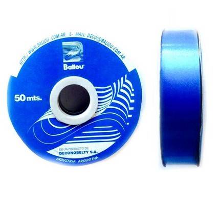 Cinta Ballou Lisa 20Mm X 25 Mts Azul