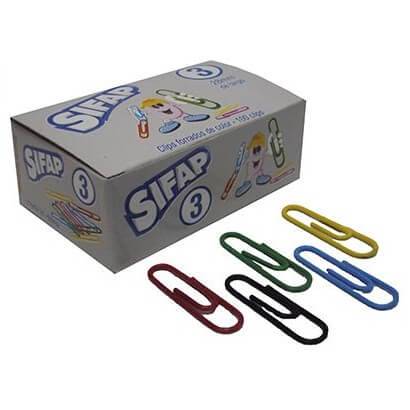 Clips Sifap Forrado Color N° 3 X 100 Un