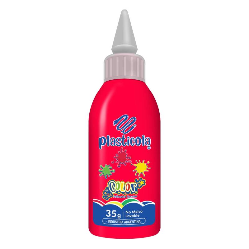 Plasticola Color 35 Grs Rojo