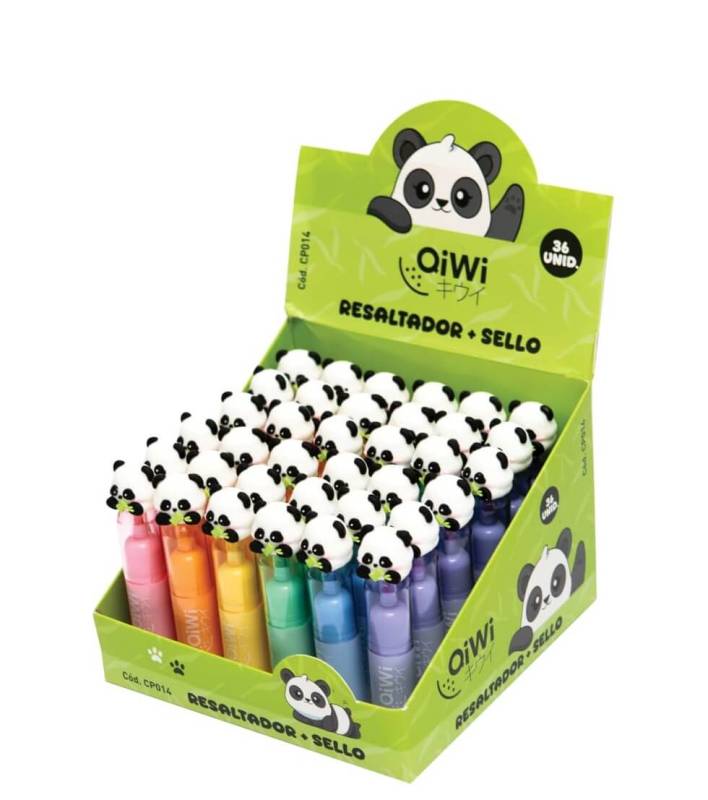 Resaltador Qiwi Panda C/Sellito Cp014