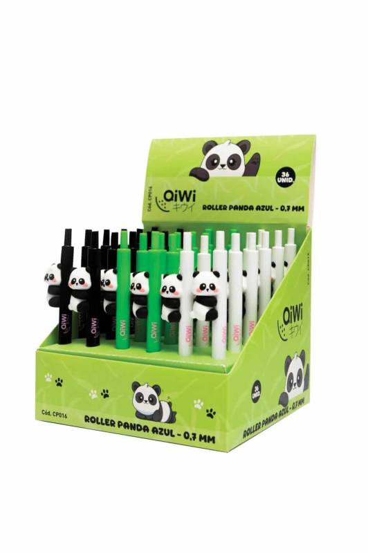 Boligrafo Qiwi Panda Retractil 0.7Mm Cp016