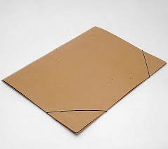 Carpeta 3 Solapas C/Elástico Oficio Kraft Plastificada