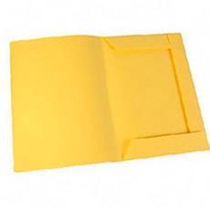 Carpeta 3 Solapas Cartulina 240Gr Oficio Amarilla