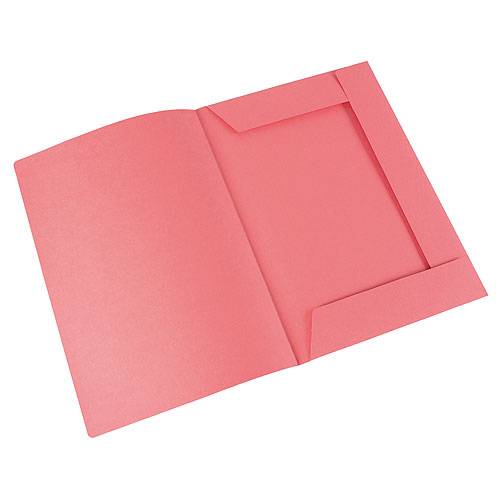 Carpeta 3 Solapas Cartulina 240Gr Oficio Rosa