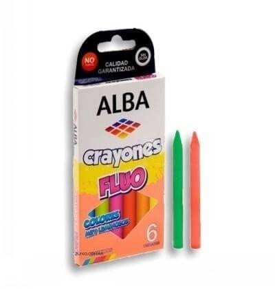 Crayones Alba Fluo X 6 Cortos