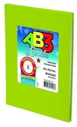 Cuaderno Laprida Ab3 Forrado Verde Mza T/D 50 Hjs Rayado