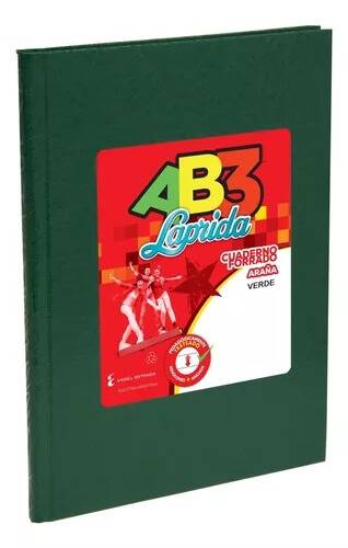 Cuaderno Laprida Ab3 Forrado Verde T/D 98 Hjs Rayado