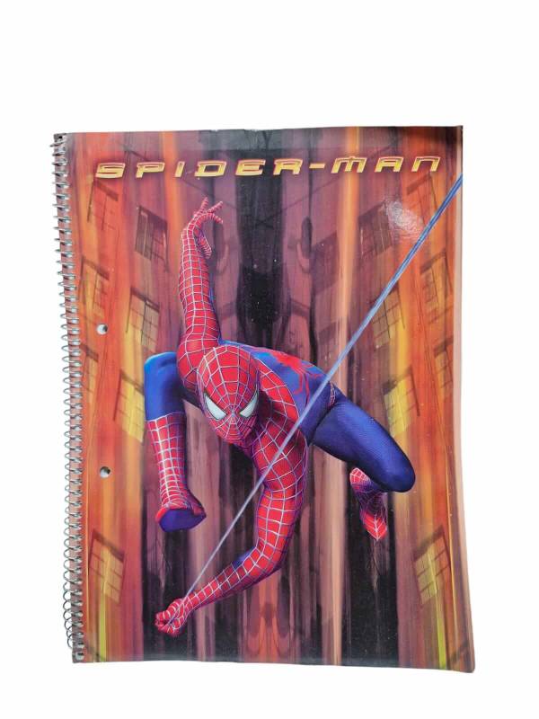 Cuaderno Spiderman T/F 29.7 C/Esp X 80 Hjs Rayado