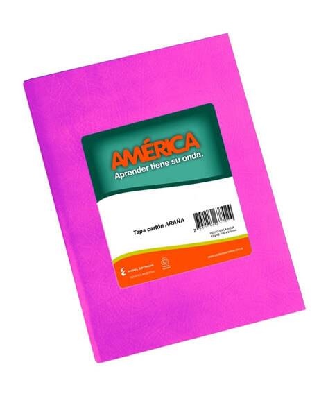 Cuaderno América T/C Forrado Lila 42 Hjs Rayado