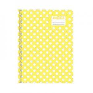 Cuaderno América T/C Lunares Amarillo 42 Hjs Rayado