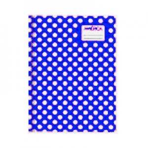 Cuaderno América T/C Lunares Azul 42 Hjs Rayado