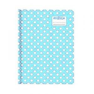 Cuaderno América T/C Lunares Celeste 42 Hjs Rayado