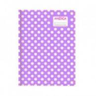 Cuaderno América T/C Lunares Lila 42 Hjs Rayado