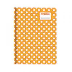 Cuaderno América T/C Lunares Naranja 42 Hjs Rayado