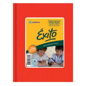 Cuaderno Éxito Forrado T/D 48 Hj Cuadriculado Rojo