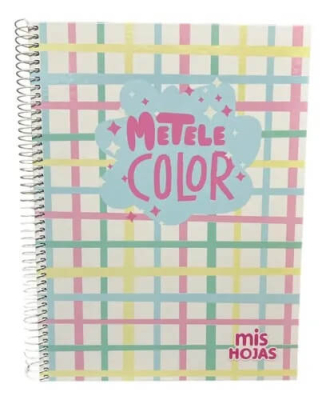 Cuaderno Mis Hojas Pastel 29,7 C/Esp X 100 Hjs Cuadriculado