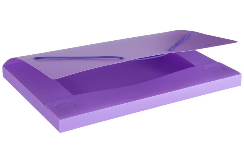 Caja Archivo C/Elast Oficio 2 Cm Polip Lama Pastel Lila Dc402